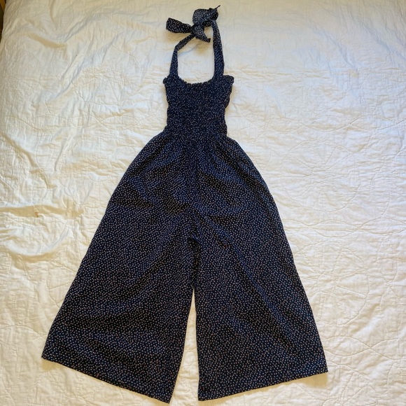 Pants - Vintage handmade smocked top jumpsuit